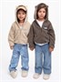 Кофта детская на молнии с подкладом и капюшоном с ушками Amarobaby BEAR, цвет коричневый AB-OD23-B12/12-98