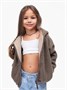 Кофта детская на молнии с подкладом и капюшоном с ушками Amarobaby BEAR, цвет коричневый AB-OD23-B12/12-98