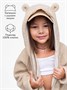 Кофта детская на молнии с подкладом и капюшоном с ушками Amarobaby BEAR, цвет бежевый AB-OD23-B12/03-98