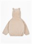 Кофта детская на молнии с подкладом и капюшоном с ушками Amarobaby BEAR, цвет бежевый AB-OD23-B12/03-98