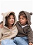 Кофта детская на молнии с подкладом и капюшоном с ушками Amarobaby BEAR, цвет бежевый AB-OD23-B12/03-98