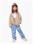 Кофта детская на молнии с подкладом и капюшоном с ушками Amarobaby BEAR, цвет бежевый AB-OD23-B12/03-98