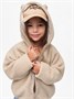 Кофта детская на молнии с подкладом и капюшоном с ушками Amarobaby BEAR, цвет бежевый AB-OD23-B12/03-98