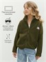 Толстовка детская на молнии Amarobaby LAMB, цвет хаки AB-OD23-32L/26-122
