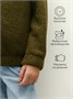 Толстовка детская на молнии Amarobaby LAMB, цвет хаки AB-OD23-32L/26-122