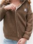 Толстовка детская на молнии Amarobaby LAMB, цвет какао AB-OD23-32L/41-122