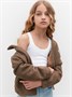 Толстовка детская на молнии Amarobaby LAMB, цвет какао AB-OD23-32L/41-122