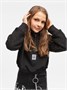 Толстовка детская с молнией на горловине Amarobaby COMFORT, цвет черный AB-OD23-32C/09-128