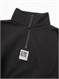 Толстовка детская с молнией на горловине Amarobaby COMFORT, цвет черный AB-OD23-32C/09-128
