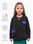 Свитшот с накладным карманом Amarobaby SMILE, цвет черный AB-OD23-S28/09-110