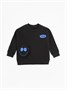 Свитшот с накладным карманом Amarobaby SMILE, цвет черный AB-OD23-S28/09-110