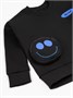 Свитшот с накладным карманом Amarobaby SMILE, цвет черный AB-OD23-S28/09-110