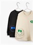 Свитшот с накладным карманом Amarobaby SMILE, цвет черный AB-OD23-S28/09-110