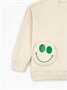Свитшот с накладным карманом Amarobaby SMILE, цвет кремовый AB-OD23-S28/02-110