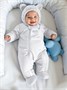Комбинезон детский демисезонный Amarobaby Spring, белый AB-OD23-6201N-BE-62