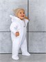 Комбинезон детский демисезонный Amarobaby Spring, белый AB-OD23-6201N-BE-62
