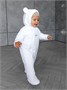 Комбинезон детский демисезонный Amarobaby Spring, белый AB-OD23-6201N-BE-62