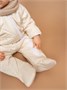 Комбинезон детский демисезонный стеганый с закрытыми ножками Amarobaby ELF, молочный AB-OD23-6201EL-33-62