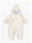 Комбинезон детский демисезонный стеганый с закрытыми ножками Amarobaby ELF, молочный AB-OD23-6201EL-33-62