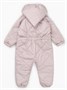 Комбинезон детский демисезонный стеганый с закрытыми ножками Amarobaby ELF, лавандово-серый AB-OD23-6201EL-40-62