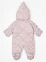 Комбинезон детский демисезонный стеганый с закрытыми ножками Amarobaby ELF, лавандово-серый AB-OD23-6201EL-40-62