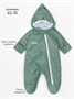 Комбинезон детский демисезонный стеганый с закрытыми ножками Amarobaby ELF, мятный AB-OD23-6201EL-32-62