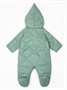 Комбинезон детский демисезонный стеганый с закрытыми ножками Amarobaby ELF, мятный AB-OD23-6201EL-32-62