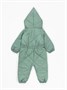 Комбинезон детский демисезонный стеганый с закрытыми ножками Amarobaby ELF, мятный AB-OD23-6201EL-32-62