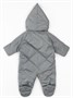 Комбинезон детский демисезонный стеганый с закрытыми ножками Amarobaby ELF, серый AB-OD23-6201EL-11-62