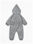 Комбинезон детский демисезонный стеганый с закрытыми ножками Amarobaby ELF, серый AB-OD23-6201EL-11-62