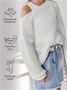 Свитер для девочки Amarobaby KNIT Trend, белый AB-OD21-KNITT2602/00-128