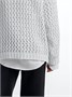Свитер для девочки Amarobaby KNIT Trend, белый AB-OD21-KNITT2602/00-128