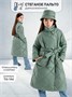 Пальто стёганое для девочек AmaroBaby TRENDY, фисташковый AB-OD22-TRENDY29/39-146