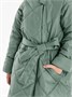 Пальто стёганое для девочек AmaroBaby TRENDY, фисташковый AB-OD22-TRENDY29/39-146