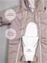 Комбинезон детский демисезонный Amarobaby Spring, лавандово-серый AB-OD23-6201N-LA-74