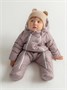 Комбинезон детский демисезонный Amarobaby Spring, лавандово-серый AB-OD23-6201N-LA-74