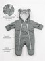 Комбинезон детский демисезонный Amarobaby Spring, серый AB-OD23-6201N-SE-74