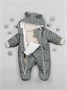 Комбинезон детский демисезонный Amarobaby Spring, серый AB-OD23-6201N-SE-74