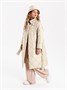 Пальто стёганое для девочек AmaroBaby TRENDY, молочный AB-OD22-TRENDY29/33-146