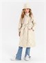 Пальто стёганое для девочек AmaroBaby TRENDY, молочный AB-OD22-TRENDY29/33-146