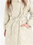Пальто стёганое для девочек AmaroBaby TRENDY, молочный AB-OD22-TRENDY29/33-146