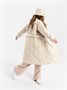 Пальто стёганое для девочек AmaroBaby TRENDY, молочный AB-OD22-TRENDY29/33-146