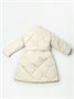 Пальто стёганое для девочек AmaroBaby TRENDY, молочный AB-OD22-TRENDY29/33-146
