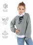 Свитшот детский Amarobaby Top, серый AB-OD23-T28/11-128