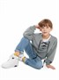 Свитшот детский Amarobaby Top, серый AB-OD23-T28/11-128
