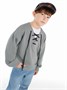 Свитшот детский Amarobaby Top, серый AB-OD23-T28/11-128