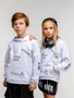 Худи детское с капюшоном  Amarobaby Slang, белый AB-OD23-28S/00-128