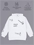 Худи детское с капюшоном  Amarobaby Slang, белый AB-OD23-28S/00-128