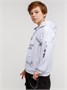 Худи детское с капюшоном  Amarobaby Slang, белый AB-OD23-28S/00-128