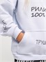 Худи детское с капюшоном  Amarobaby Slang, белый AB-OD23-28S/00-128